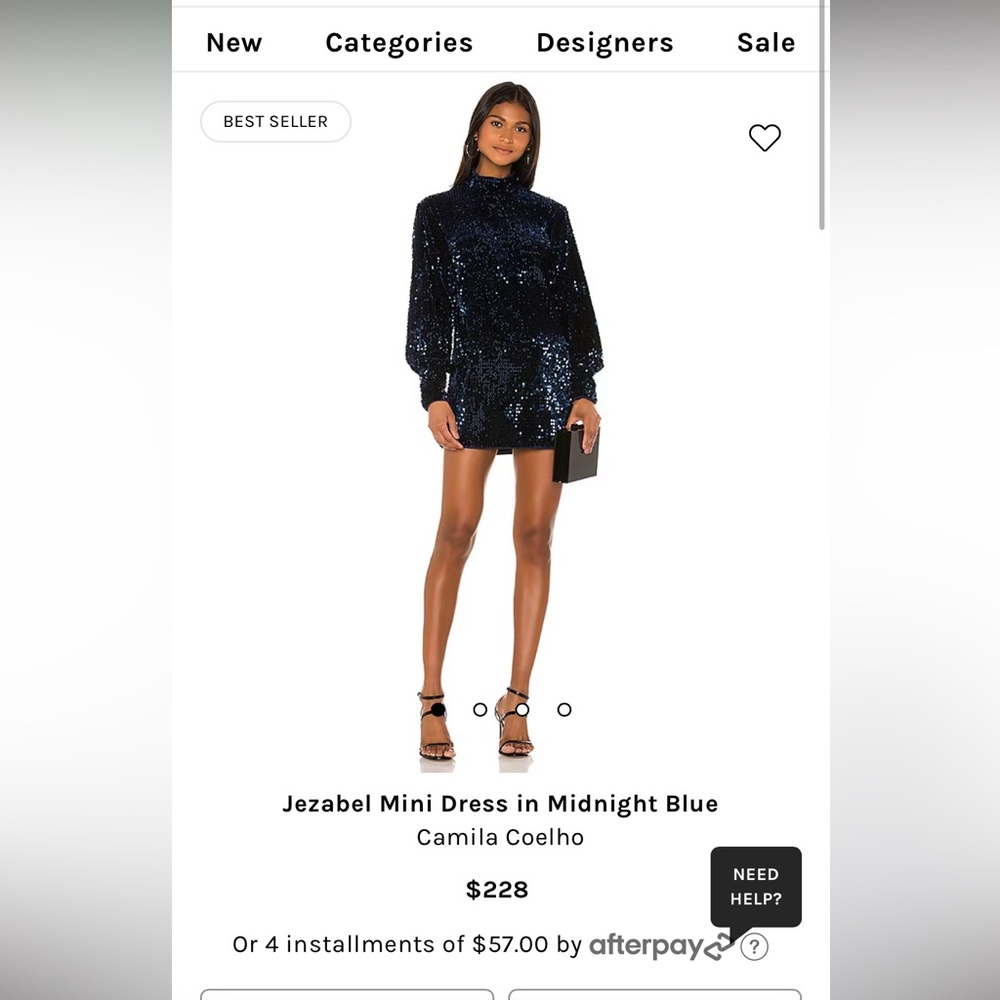 Jezabel Mini Dress in Midnight Blue
Camila Coelho